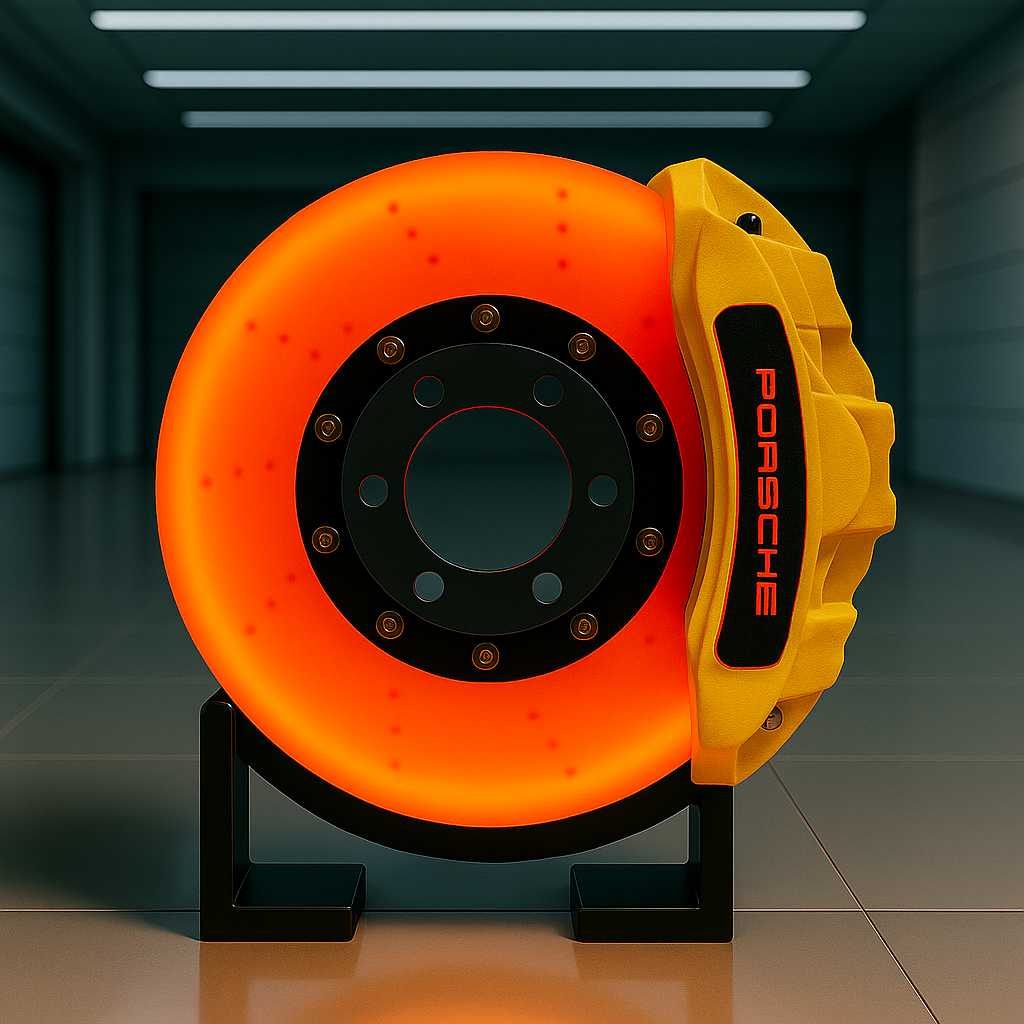 Porsche Brake Disc Lamp USB-C rechargeable LED light inspired by real car part 